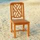Malibu Armless Teak Dining Side Chair