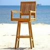 Teak outdoor patio furniture swivel barstool